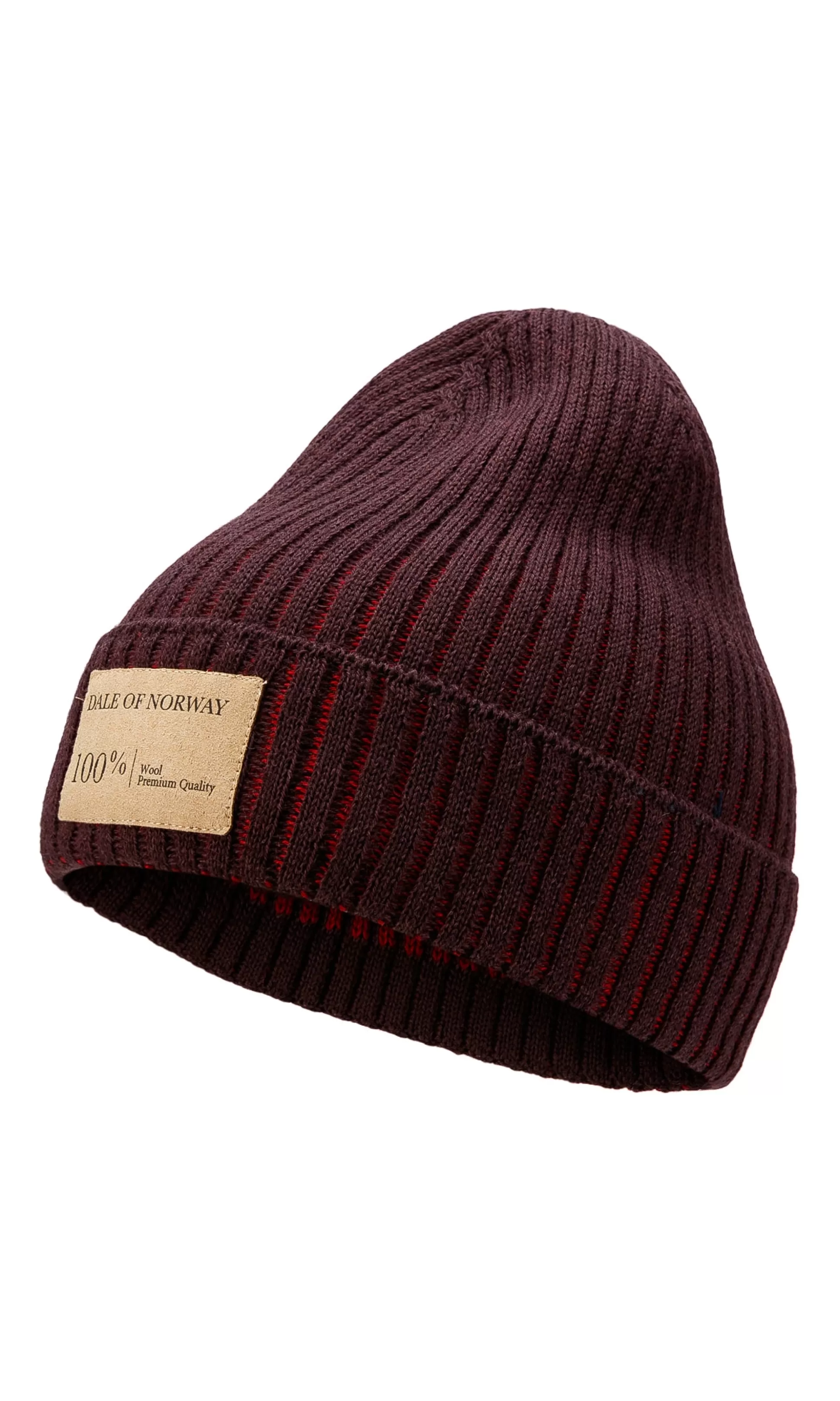 Dale of Norway Alvoy Hat - Norwegian Wool Aubergine Redrose Discount